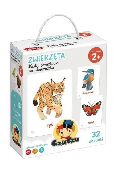 Karty obrazkowe na sznureczku. Zwierz�ta