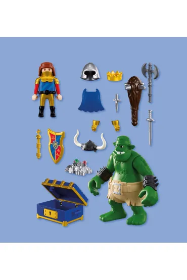 Playmobil Knights Troll ze skarbem rycerzy herbu Lew 72116