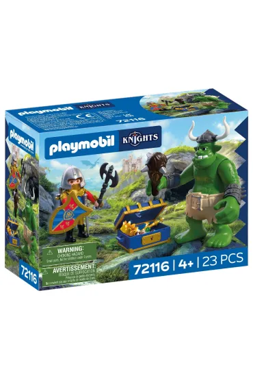 Playmobil Knights Troll ze skarbem rycerzy herbu Lew 72116
