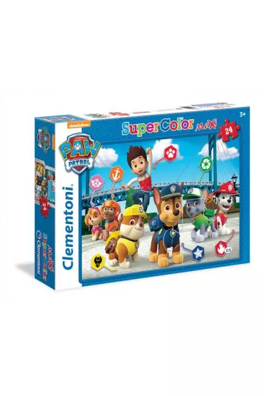 Puzzle 24 el. Maxi SuperColor. Psi Patrol 3 Clementoni