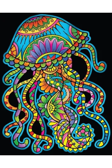 Kolorowanka welwetowa 47x35cm Meduza