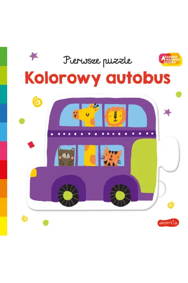 Kolorowy autobus. Akademia M�drego Dziecka. Pierwsze puzzle - Damien Barlow, Lisa  Barlow