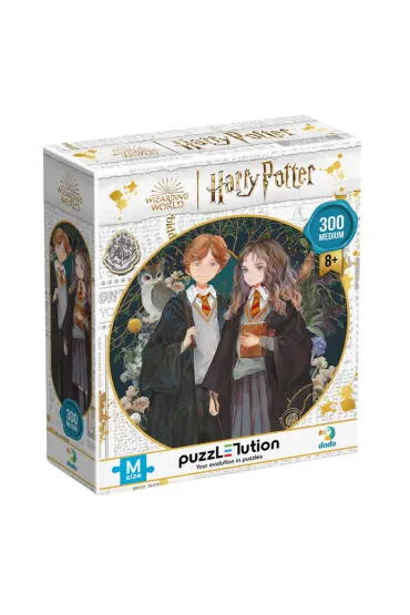 Pakiet: Ma�y potterownik. Przewodnik po serii Harry Potter. Hermiona Granger, Puzzle 300 el. Harry Potter. Hermiona i Ron, Magiczna R�d�ka Harry'ego Wizarding World