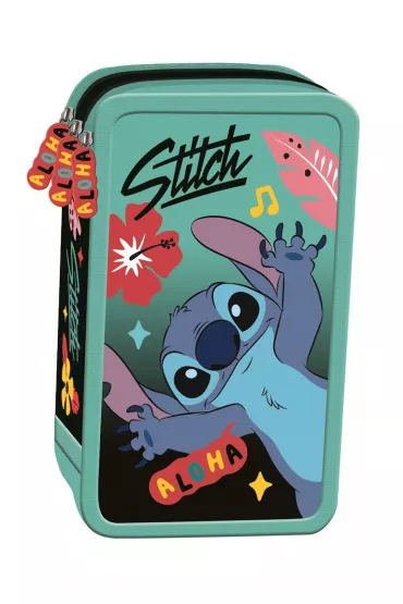 St. Majewski Pirnik szkolny potrjny z wyposaeniem Stitch Mint Aloha
