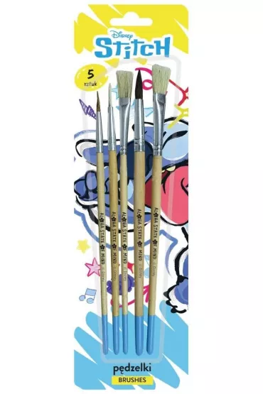 Beniamin P�dzelki z naturalnego w�osia Stitch 5 szt.