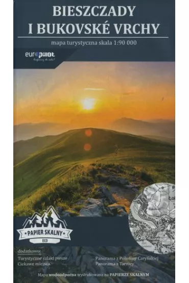 Bieszczady i Bukovske Vrchy. Mapa turystyczna ECO w skali 1:90 000