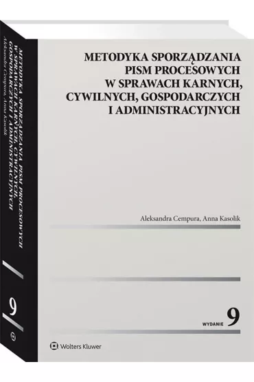 Metodyka sporz�dzania pism procesowych - Aleksandra Cempura, Anna Kasolik