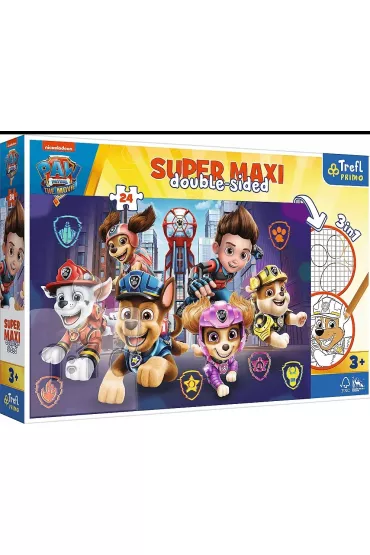Puzzle 24 el. Super Maxi. Nowe wyzwania Paw patrol Trefl