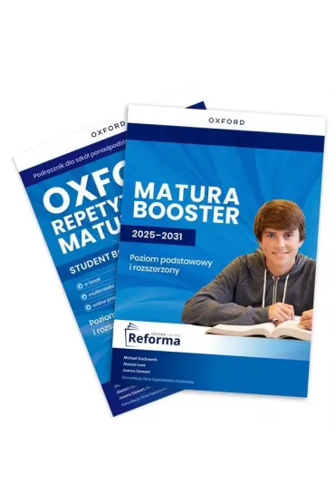 Pakiet Oxford Repetytorium Maturzysty. Poziom podstawowy z elementami rozszerzenia z dodatkiem Matura Boost oraz Repetytorium Maturzysty. Poziom rozszerzony z dodatkiem Matura Booster i Online Practice
