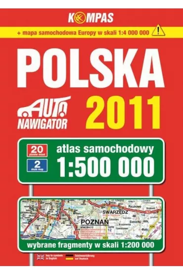 Atlas samochodowy Polska 1:500 000