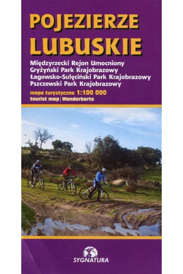 Pojezierze Lubuskie mapa turystyczna 1:100 000