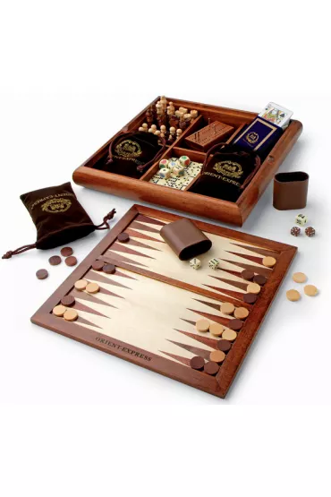 Zestaw luksusowy 6 gier z drewna - Orient Express