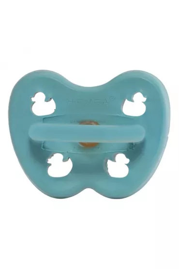Hevea Anatomiczny smoczek kauczukowy Kaczuszki Twilight Blue, 0-3 m-ce
