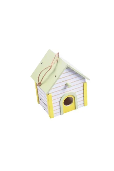 Budka dla ptak�w drewniana 14x12x16,5cm