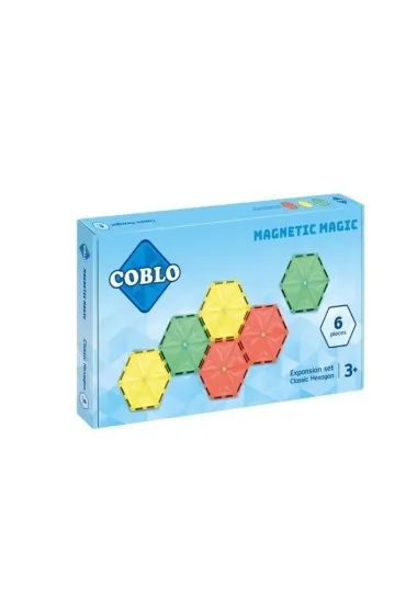 Klocki magnetyczne 6 p�yt hexagon 14cm