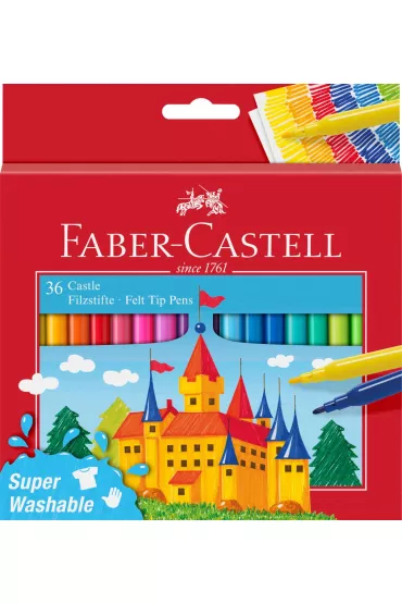 Faber-Castell Flamastry Zamek 36 szt.