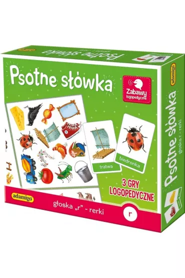 Psotne swka. Goska R - rerki. 3 gry logopedyczne Adamigo