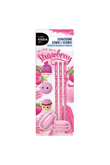 Derform Zapachowe gumki i o��wki truskawka