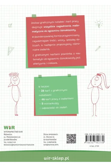 Matematyka Powt�rka do egzaminu �smoklasisty Graficzne karty pracy - Jagoda  Bednarz-Kozie�