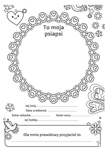 Najlepsze przyjaciki. SuperMoce kolorowanki