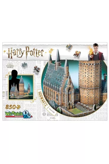 Puzzle 3D 850 el. Harry Potter. Hogwarts Great Hall Wrebbit Puzzles
