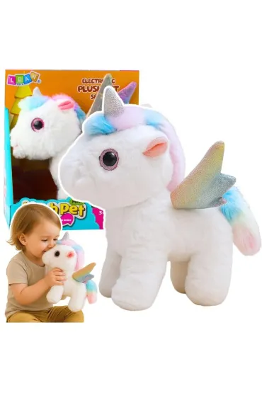 Jednoro�ec pluszowy interaktywny 21cm LeanToys