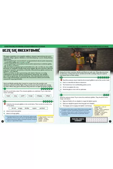 Minecraft. J�zyk angielski. Megazadania 12+ - Dan  Whitehead, Jon  Goulding