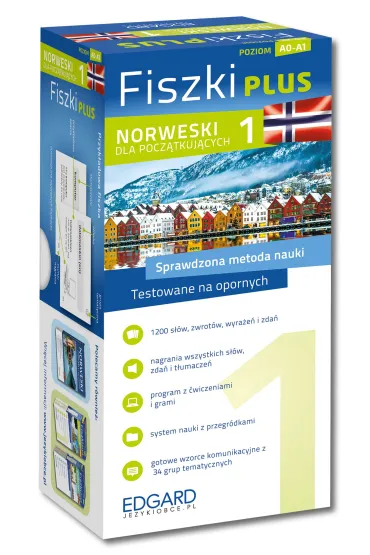 Fiszki plus. Norweski dla pocz�tkuj�cych. Poziom A0-A1