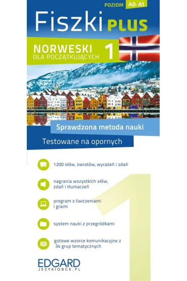 Fiszki plus. Norweski dla pocz�tkuj�cych. Poziom A0-A1