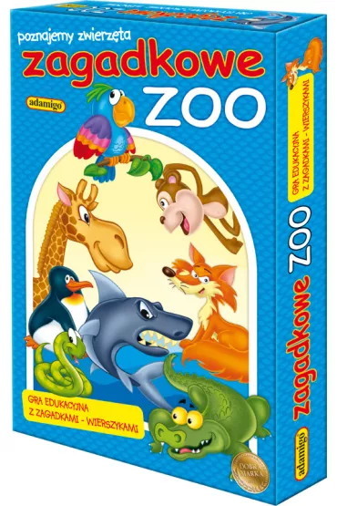 Zagadkowe ZOO. Poznajemy zwierz�ta. Gra edukacyjna z zagadkami-wierszykami Adamigo