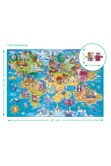 Puzzle 100 el. Look&Find �wiat pingwin�w Dodo