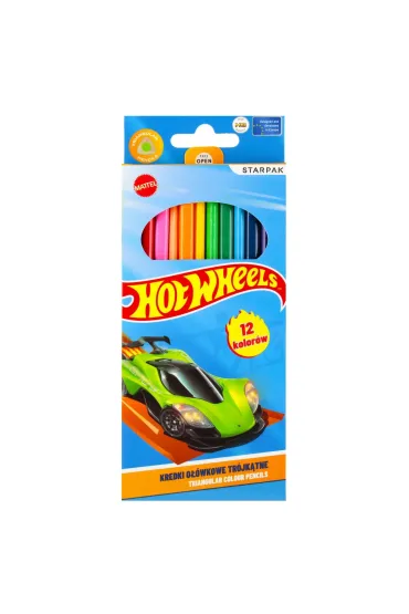 Kredki o��wkowe 12 kolor�w Hot Wheels STARPAK  553671