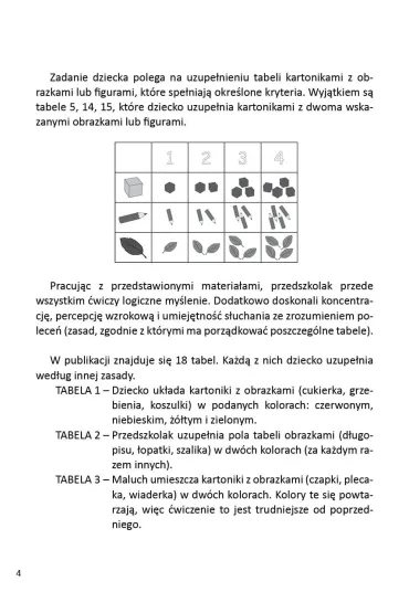 Uzupe�nianki logiczne Materia�y usprawniaj�ce logiczne my�lenie i umiej�tno�� kategoryzowania - Magdalena Hinz
