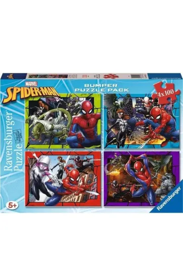 Puzzle 2D 4x100el Spiderman Ravensburger