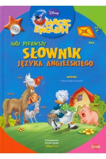 Disney Magic English M�j pierwszy s�ownik j�zyka angielskiego + 2 CD