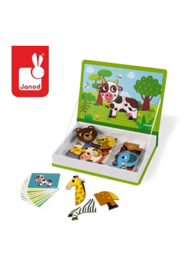 Puzzle Magnetyczna uk�adanka Zwierz�ta Magnetibook Janod
