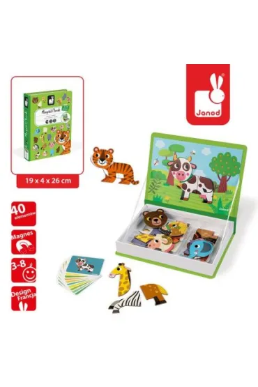 Puzzle Magnetyczna uk�adanka Zwierz�ta Magnetibook Janod