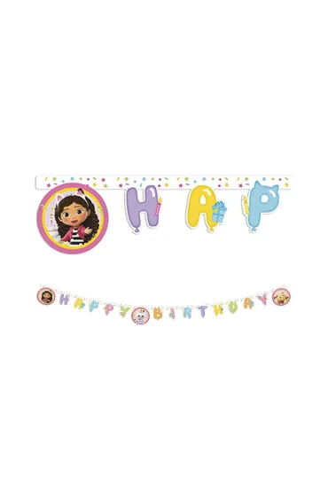 Procos Banner Koci Domek Gabi - Happy Birthday