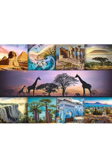 Puzzle 1000 el. Kola� - Afryka Trefl
