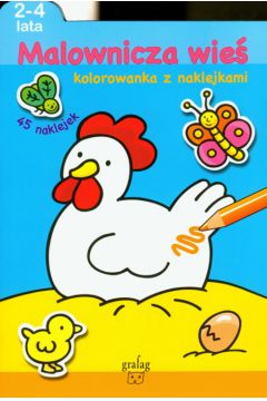 Malownicza wie� Kolorowanka z naklejkami