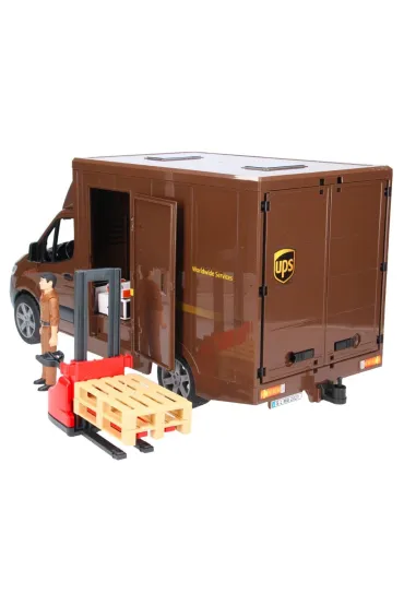 MB Sprinter UPS z kierowc� i akcesoriami Bruder