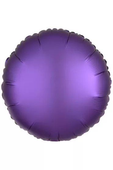 Amscan Balon foliowy Lustre fioletowy okr�g�y 43cm