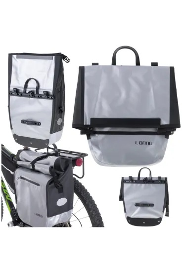 Torba rowerowa RALLEX sakwa na baga�nik wodoodporna boczna torba na rower pojemna 23l