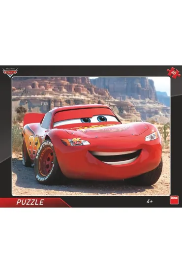 Puzzle ramkowe 40 el. Auta Cars - Zygzak Dino Toys