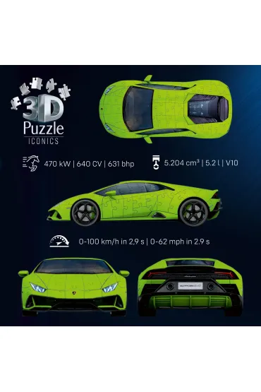 Puzzle 152 el. 3D Lamborghini Huracn EVO-Verde Ravensburger