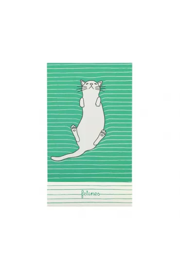 Santoro Notes - Feline Fine - Bold Green
