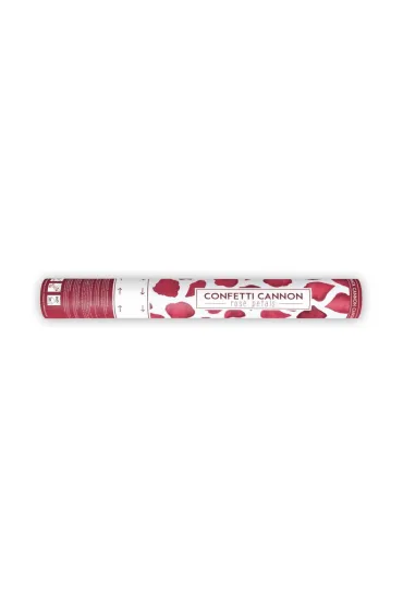 PartyDeco Tuba z p�atkami r�, bordo, 40cm