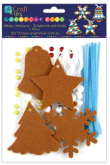 dpCraft Zestaw kreatywny - �wi�teczne pierniczki z filcu (KSFI-020) % BPZ