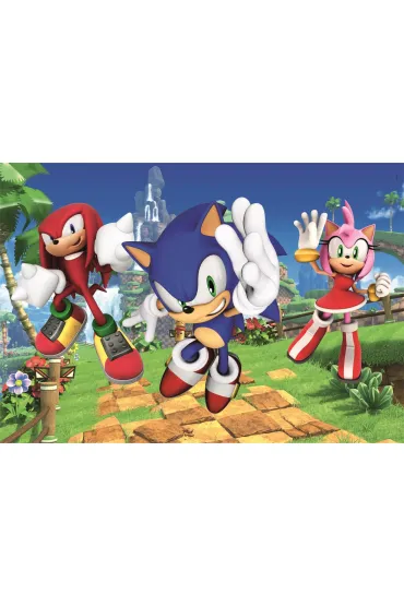 Puzzle 104 el. Maxi SuperColor. Sonic Clementoni