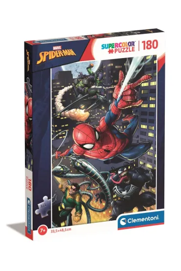 Puzzle 180 el. SuperColor. Marvel Spider-Man Clementoni